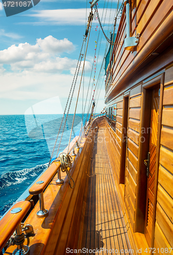 Image of Yacht in red sea