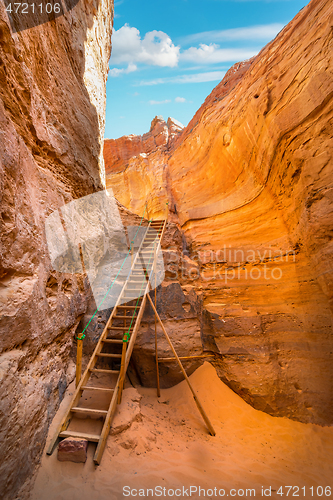 Image of Sandy canyon in desert