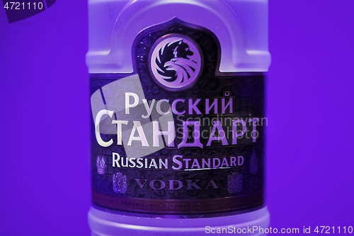 Image of Russian Standard vodka in a bottle