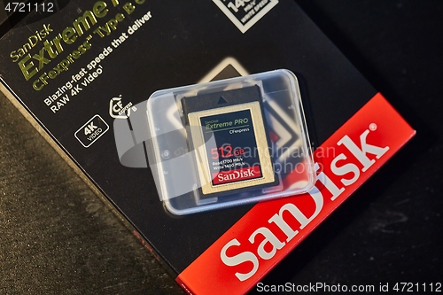 Image of CFexpress memory card, CF express