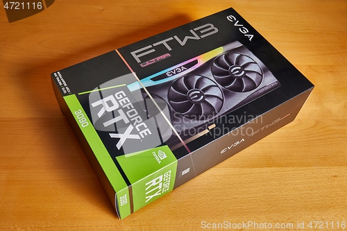 Image of EVGA Geforce RTX 3090 Nvidia GPU box