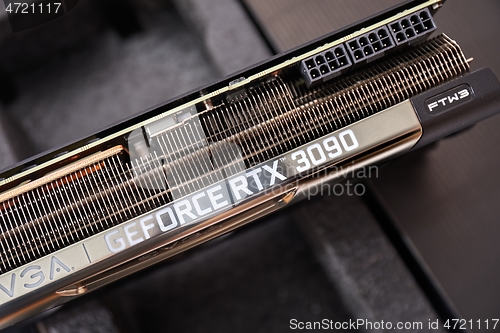 Image of EVGA Geforce RTX 3090 Nvidia GPU display