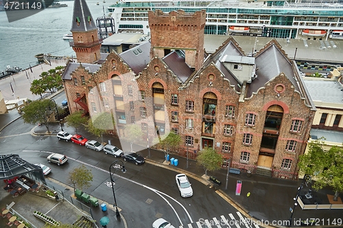 Image of Sydney street view in rainy weather