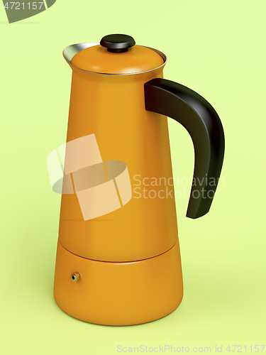 Image of Orange moka pot