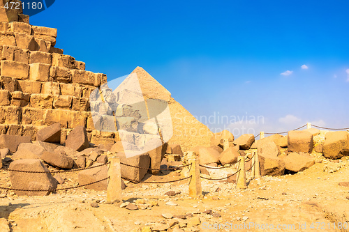 Image of Pyramids at Giza Cairo Egypt