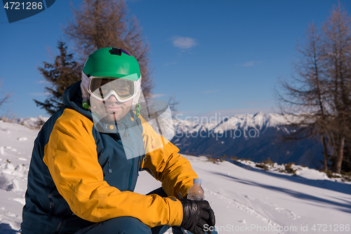 Image of snowboarder portrait