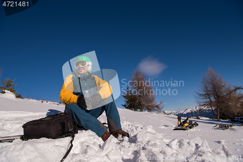 Image of snowboarder portrait