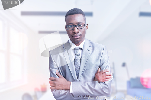 Image of Portrait of young businessman