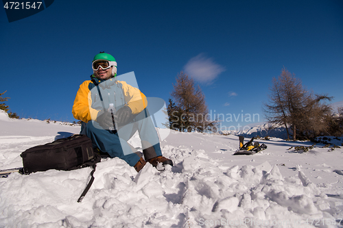 Image of snowboarder portrait