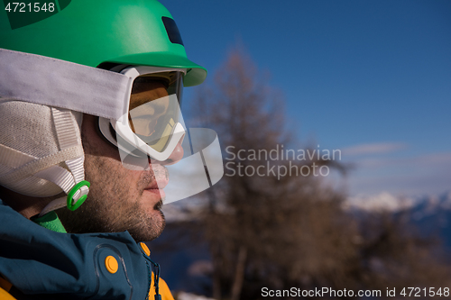 Image of snowboarder portrait