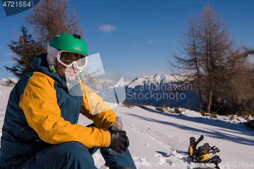 Image of snowboarder portrait