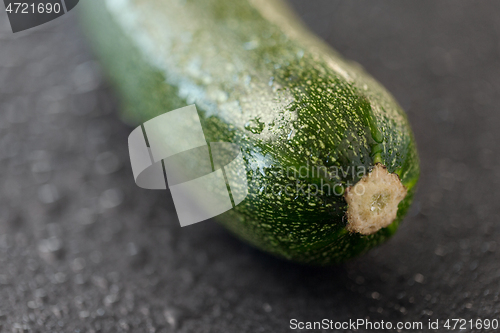 Image of zucchini on slate stone background