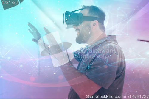 Image of virtual reality vr glasses