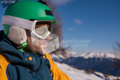 Image of snowboarder portrait