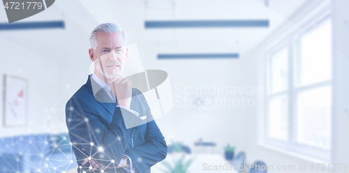 Image of Portrait of senior businessman