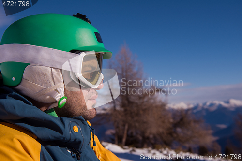 Image of snowboarder portrait