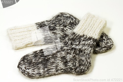 Image of wool knitted socks