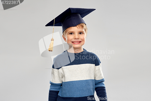 Image of little boy in bachelor hat or mortarboard