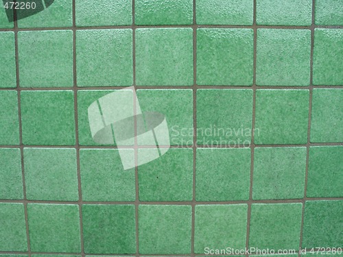 Image of green tiled background