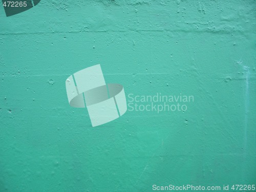 Image of green cinder blocks building