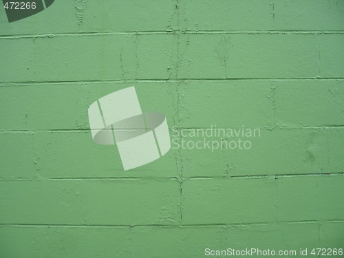 Image of green cinder blocks background