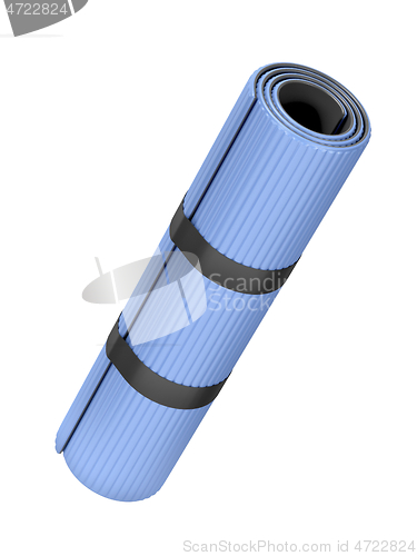 Image of Blue fitness mat