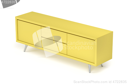 Image of Yellow tv stand