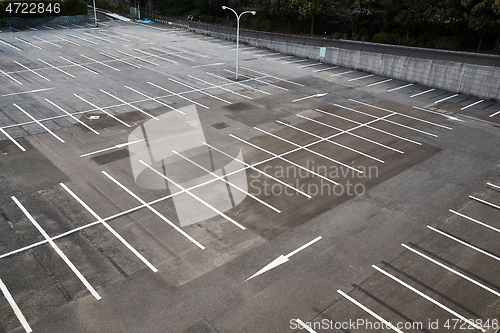 Image of Empty parking spaces