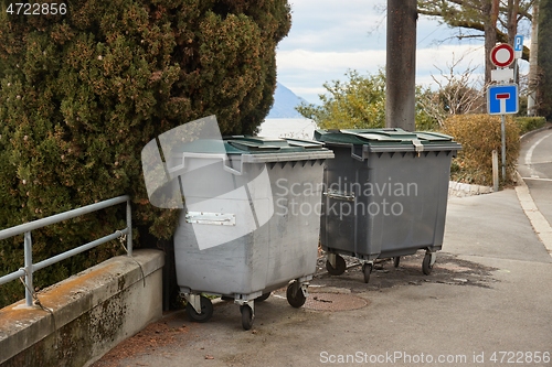 Image of Dumpster garbage bin containers