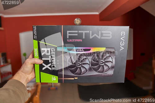 Image of EVGA Geforce RTX 3090 Nvidia GPU box