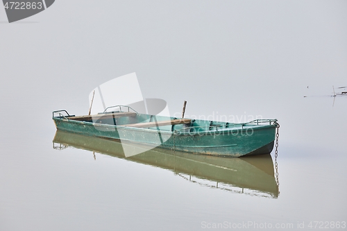 Image of Fishing boat on a leke