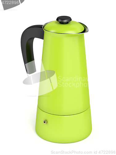 Image of Green moka pot