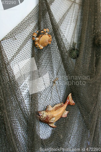 Image of Fishing net on the wall