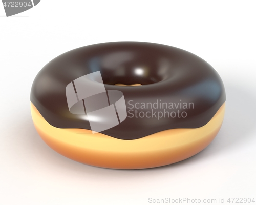 Image of Delicious donut 3D illustration