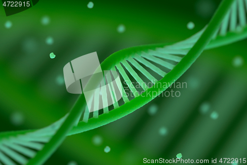 Image of DNA chain macroshot