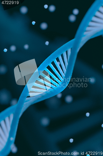 Image of DNA chain macroshot