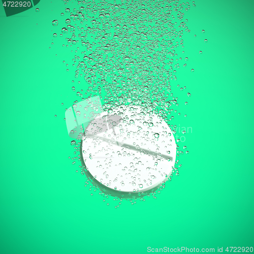 Image of Effervescent tablet dissolbving