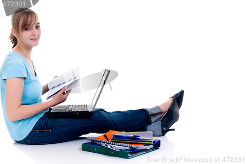 Image of Teenager schoolgirl