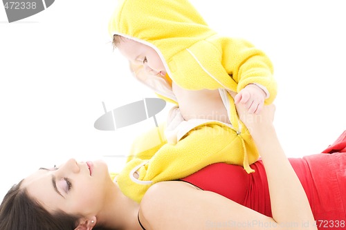 Image of playing with mother