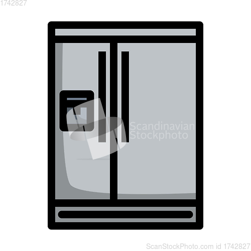 Image of Wide Refrigerator Icon