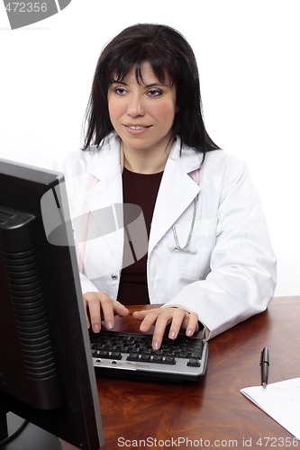Image of Doctor at computer