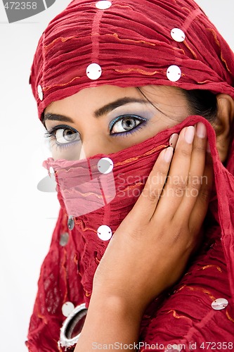 Image of Woman with scarf