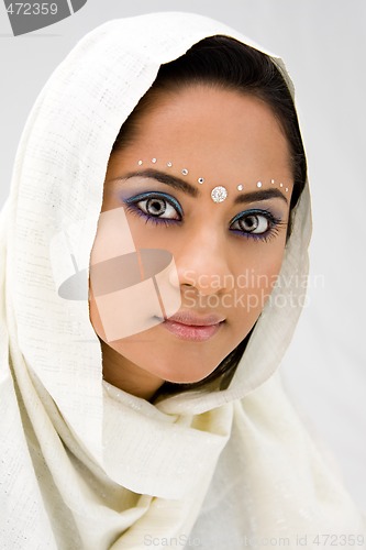 Image of Woman with scarf