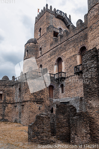 Image of Fasil Ghebbi, royal castle in Gondar, Ethiopia