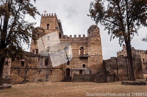 Image of Fasil Ghebbi, royal castle in Gondar, Ethiopia