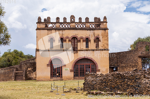 Image of Fasil Ghebbi, royal castle in Gondar, Ethiopia