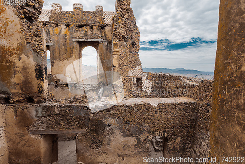 Image of ruins of Guzara royal palace, Ethiopia Africa