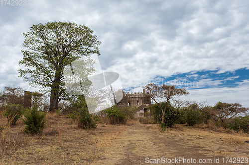 Image of ruins of Guzara royal palace, Ethiopia Africa