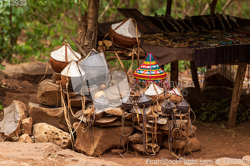 Image of Souvenir shop next Monastery Ura Kidane Mehret, Ethiopia