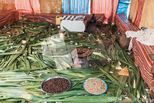 Image of traditional Ethiopian coffee place